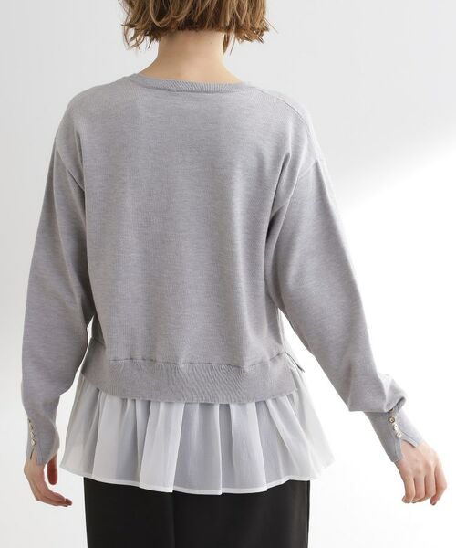 grove / グローブ ニット・セーター | 裾レイヤードニットプルオーバー | 詳細15