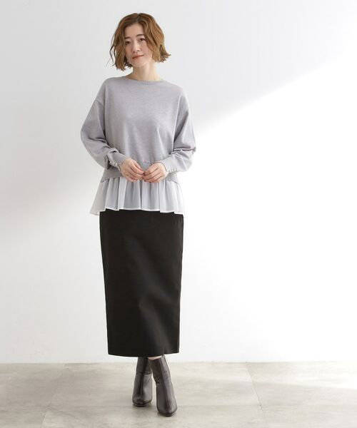 grove / グローブ ニット・セーター | 裾レイヤードニットプルオーバー | 詳細3