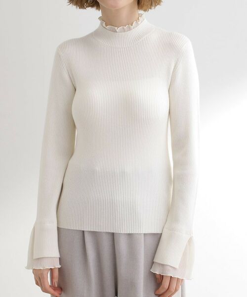 grove / グローブ ニット・セーター | プリーツレイヤードニットプルオーバー | 詳細19