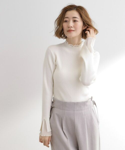 grove / グローブ ニット・セーター | プリーツレイヤードニットプルオーバー | 詳細2