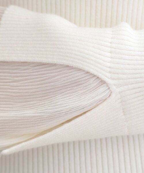 grove / グローブ ニット・セーター | プリーツレイヤードニットプルオーバー | 詳細4