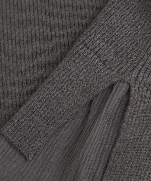 grove / グローブ ニット・セーター | プリーツレイヤードニットプルオーバー | 詳細8