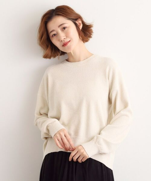grove/グローブ ラメモールヤーンプルオーバーニット オフホワイト(003) 02(M) grove/グローブ ラメモールヤーンプルオーバーニット オフホワイト(003) 02(M)
