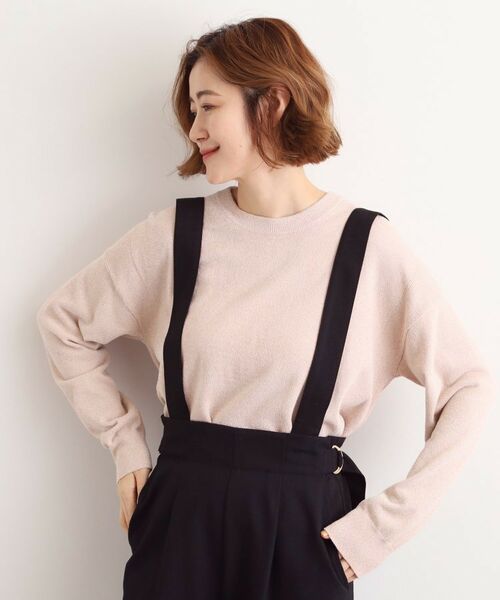 grove / グローブ ニット・セーター | ラメモールヤーンプルオーバーニット(ピンク(071))