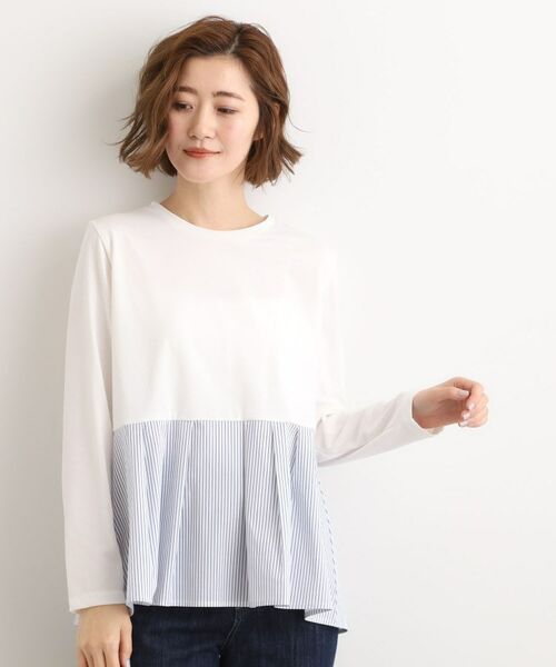 grove / グローブ カットソー | 裾切替タックペプラムTシャツ | 詳細9