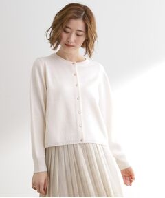 grove / グローブ カーディガン・ボレロ | 【毛玉軽減／洗える】編地切替カーディガン