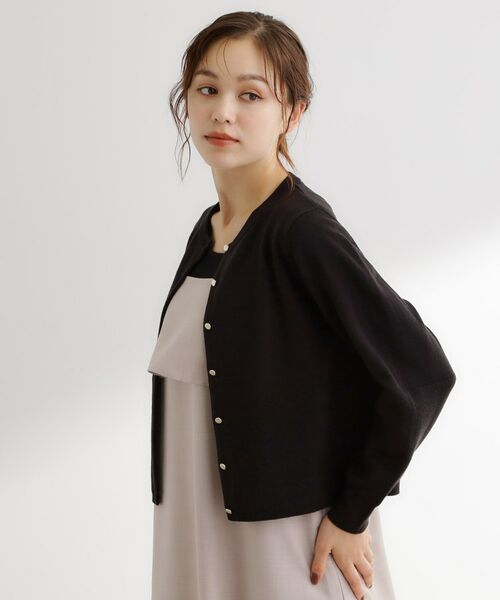 grove / グローブ カーディガン・ボレロ | 【毛玉軽減／洗える】編地切替カーディガン | 詳細10