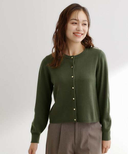 grove / グローブ カーディガン・ボレロ | 【毛玉軽減／洗える】編地切替カーディガン | 詳細13