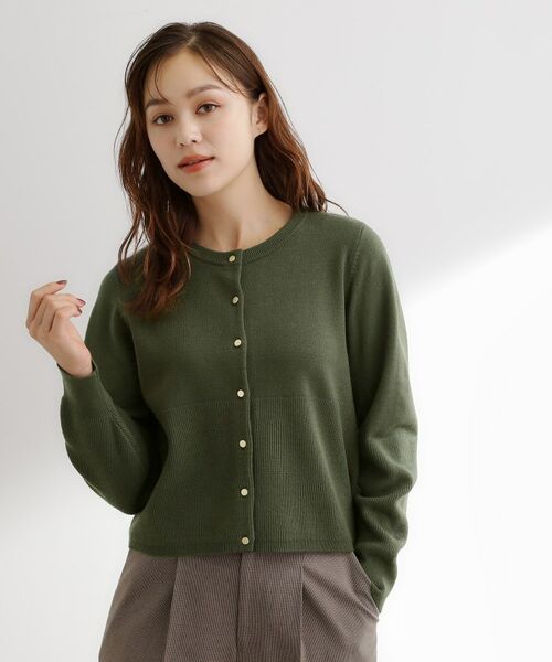 grove / グローブ カーディガン・ボレロ | 【毛玉軽減／洗える】編地切替カーディガン | 詳細14