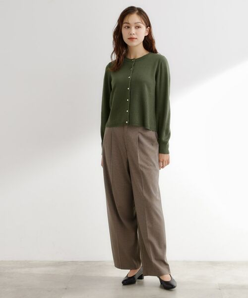 grove / グローブ カーディガン・ボレロ | 【毛玉軽減／洗える】編地切替カーディガン | 詳細15