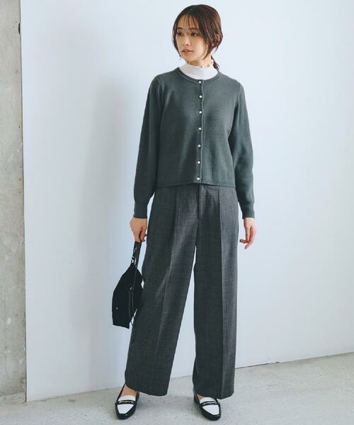 grove / グローブ カーディガン・ボレロ | 【毛玉軽減／洗える】編地切替カーディガン | 詳細16