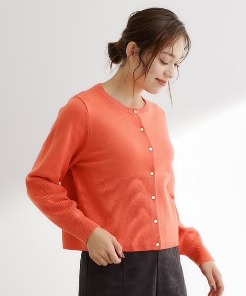 grove / グローブ カーディガン・ボレロ | 【毛玉軽減／洗える】編地切替カーディガン | 詳細19