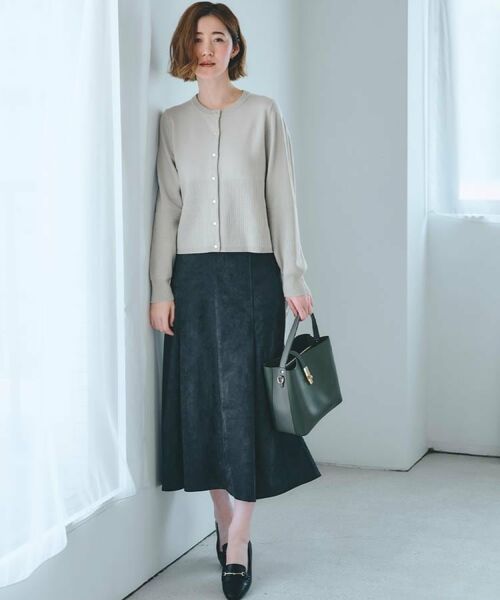 grove / グローブ カーディガン・ボレロ | 【毛玉軽減／洗える】編地切替カーディガン | 詳細28