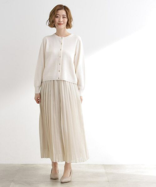 grove / グローブ カーディガン・ボレロ | 【毛玉軽減／洗える】編地切替カーディガン | 詳細3