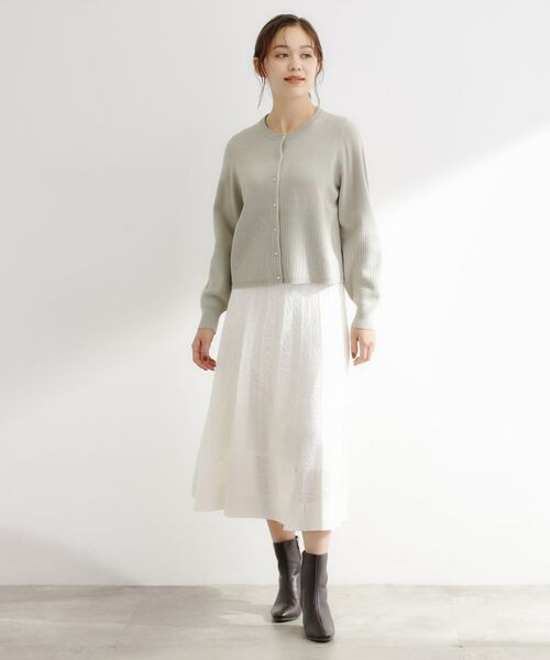 grove / グローブ カーディガン・ボレロ | 【毛玉軽減／洗える】編地切替カーディガン | 詳細7