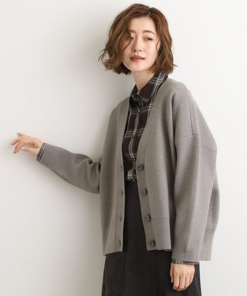 grove / グローブ カーディガン・ボレロ | 季節に映える ニットカーディガン(ミドルグレー(013))