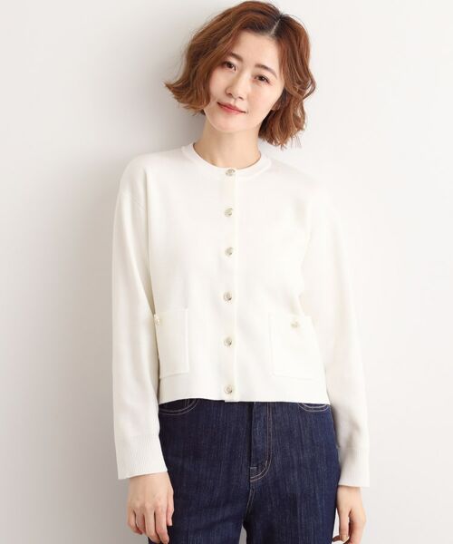 grove / グローブ カーディガン・ボレロ | 【石川梨華さん着用】ジャケットライク総針カーディガン【SET UP対応】 | 詳細3