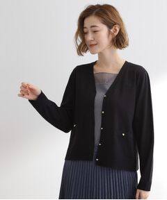 grove / グローブ カーディガン・ボレロ | 【アンサンブル対応】金ボタンVネックカーディガン
