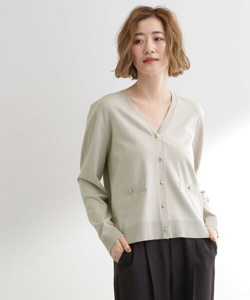 grove / グローブ カーディガン・ボレロ | 【アンサンブル対応】金ボタンVネックカーディガン | 詳細1