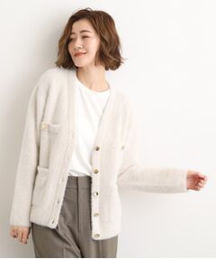 grove / グローブ カーディガン・ボレロ | 【石川梨華さん着用】軽やかフェザーで魅せる、クラシカルな主役カーディガン