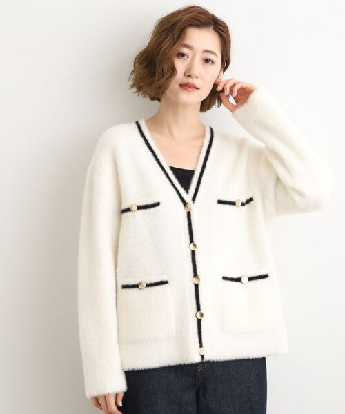 grove / グローブ カーディガン・ボレロ | 【石川梨華さん着用】軽やかフェザーで魅せる、クラシカルな主役カーディガン | 詳細13