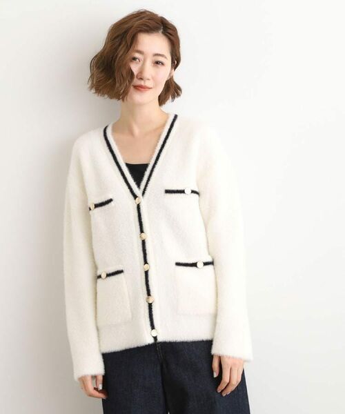 grove / グローブ カーディガン・ボレロ | 【石川梨華さん着用】軽やかフェザーで魅せる、クラシカルな主役カーディガン | 詳細14