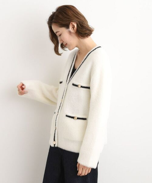 grove / グローブ カーディガン・ボレロ | 【石川梨華さん着用】軽やかフェザーで魅せる、クラシカルな主役カーディガン | 詳細15