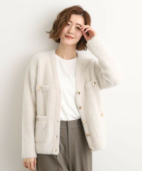 grove / グローブ カーディガン・ボレロ | 【石川梨華さん着用】軽やかフェザーで魅せる、クラシカルな主役カーディガン | 詳細2