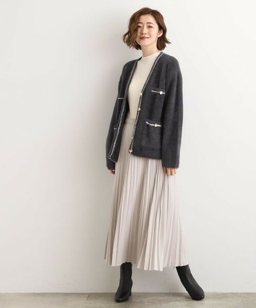 grove / グローブ カーディガン・ボレロ | 【石川梨華さん着用】軽やかフェザーで魅せる、クラシカルな主役カーディガン | 詳細20