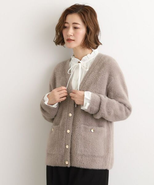 grove / グローブ カーディガン・ボレロ | 【石川梨華さん着用】軽やかフェザーで魅せる、クラシカルな主役カーディガン | 詳細6