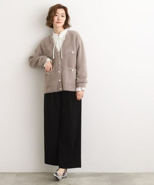 grove / グローブ カーディガン・ボレロ | 【石川梨華さん着用】軽やかフェザーで魅せる、クラシカルな主役カーディガン | 詳細7