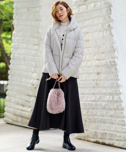 grove / グローブ ダウンジャケット・ベスト | 【名品アウター/800FP・多機能】つつまれダウンショート | 詳細6