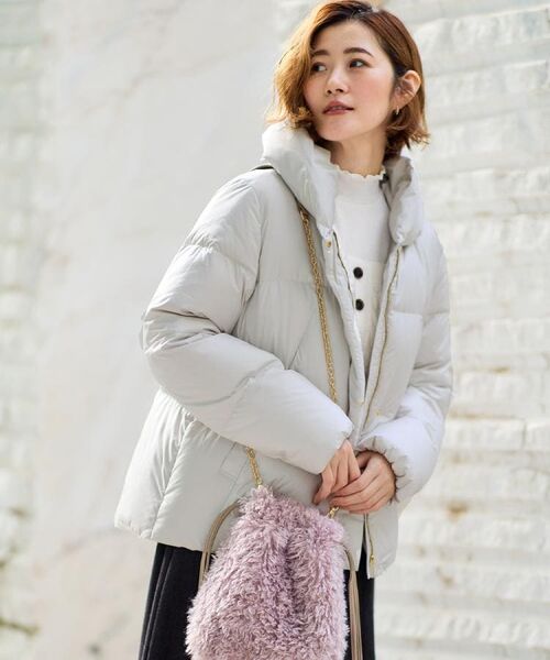 grove / グローブ ダウンジャケット・ベスト | 【名品アウター/800FP・多機能】つつまれダウンショート | 詳細7