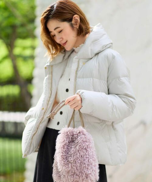 grove / グローブ ダウンジャケット・ベスト | 【名品アウター/800FP・多機能】つつまれダウンショート | 詳細8