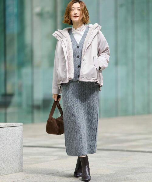 grove / グローブ レザーブルゾン・ジャケット | 【名品アウター/3WAY・はっ水】ボアライナー付マウンテンパーカ | 詳細16