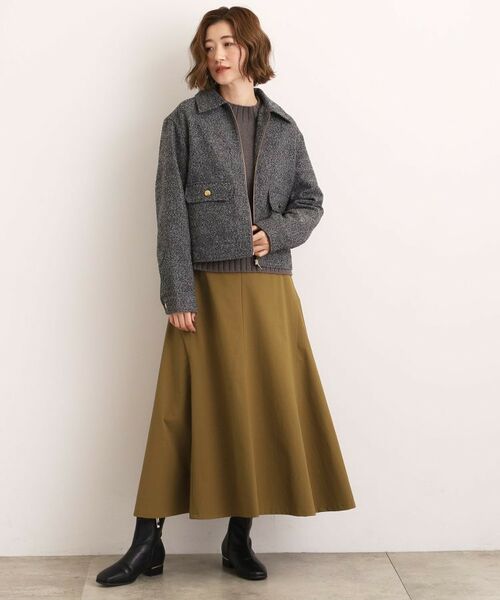 grove / グローブ レザーブルゾン・ジャケット | カジュアルに羽織れる、大人のツイードトラックジャケット | 詳細11