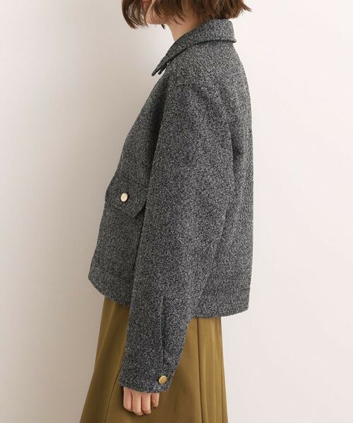 grove / グローブ レザーブルゾン・ジャケット | カジュアルに羽織れる、大人のツイードトラックジャケット | 詳細14