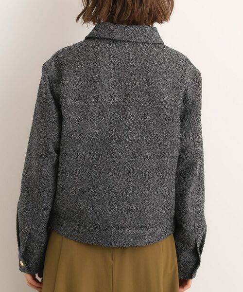 grove / グローブ レザーブルゾン・ジャケット | カジュアルに羽織れる、大人のツイードトラックジャケット | 詳細15