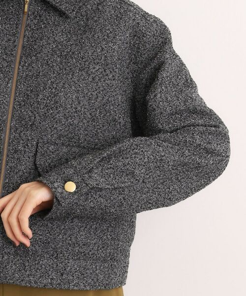 grove / グローブ レザーブルゾン・ジャケット | カジュアルに羽織れる、大人のツイードトラックジャケット | 詳細17