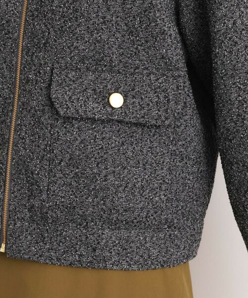 grove / グローブ レザーブルゾン・ジャケット | カジュアルに羽織れる、大人のツイードトラックジャケット | 詳細19