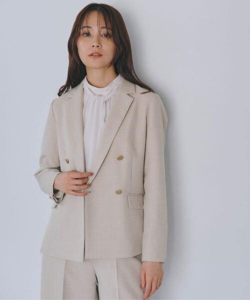 grove / グローブ テーラードジャケット | 【カセット服】ダブルブレストテーラードジャケット(ベージュ(051))