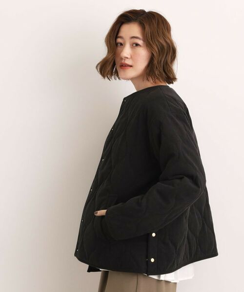 grove/グローブ コーデュロイ リバーシブル中綿ジャケット ブラック(019) 03(L) grove/グローブ コーデュロイ リバーシブル中綿ジャケット ブラック(019) 03(L)
