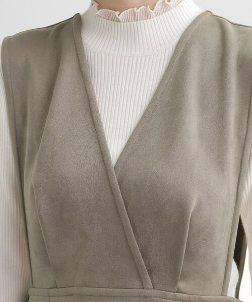 grove / グローブ ロング・マキシ丈ワンピース | 【秋から冬まで活躍】スエードライクジャンパードレス | 詳細12