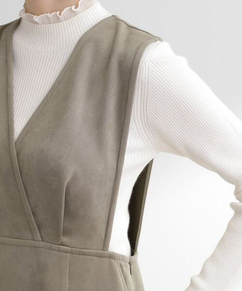 grove / グローブ ロング・マキシ丈ワンピース | 【秋から冬まで活躍】スエードライクジャンパードレス | 詳細13