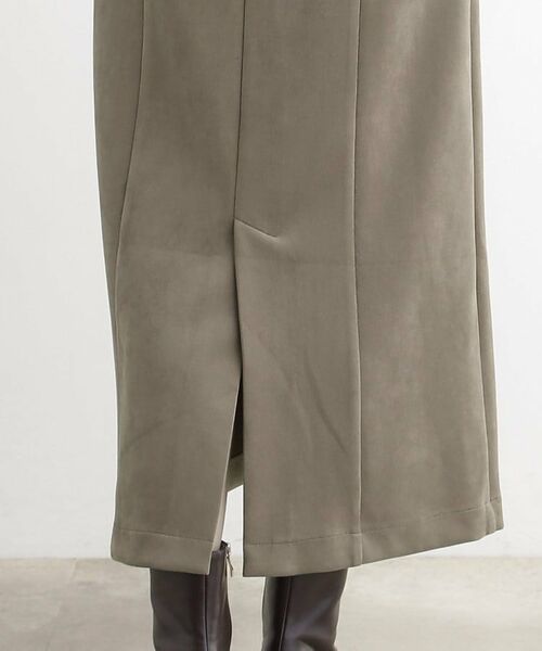 grove / グローブ ロング・マキシ丈ワンピース | 【秋から冬まで活躍】スエードライクジャンパードレス | 詳細17