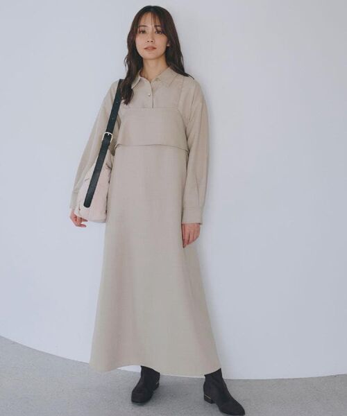 grove/グローブ 【カセット服】洗えるAラインキャミワンピース ベージュ(051) 01(S) grove/グローブ 【カセット服】洗えるAラインキャミワンピース ベージュ(051) 01(S)