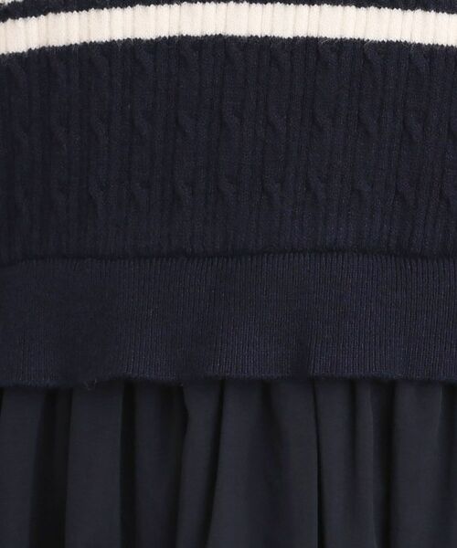 grove / グローブ ロング・マキシ丈ワンピース | 【時短コーデ】ポロニットドッキングワンピース | 詳細14