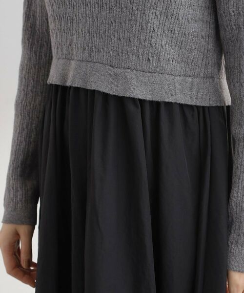 grove / グローブ ロング・マキシ丈ワンピース | 【時短コーデ】ポロニットドッキングワンピース | 詳細20