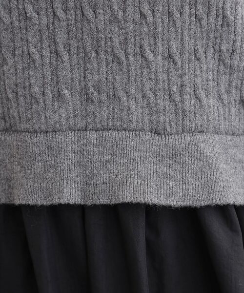 grove / グローブ ロング・マキシ丈ワンピース | 【時短コーデ】ポロニットドッキングワンピース | 詳細4