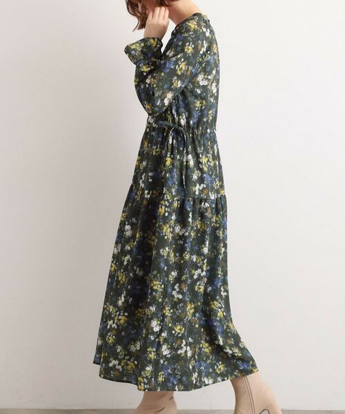 grove / グローブ ロング・マキシ丈ワンピース | カスリフラワーティアードワンピース | 詳細10